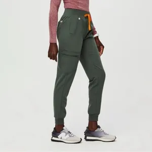 Figs Scrub Zamora Pants Jogger Pants Moss Green Plus Size 3XL Coral Drawstring thumbnail 3