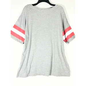 NASCAR Graphic T-Shirt Women XXL Gray Racing Car Striped Sleeve Blockette Core thumbnail 2