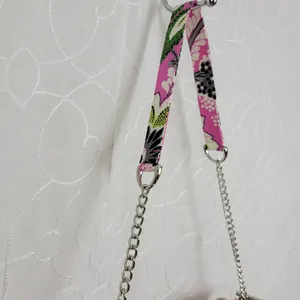 Vera Bradley Crossbody‎ Shoulder Bag Pink Print Fabric Handbag Purse Pocketbook thumbnail 4