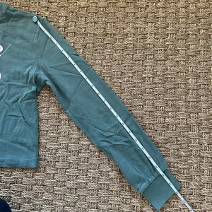 Aeropostale Olive Green Cropped Diagonal Logo Graphic Print Tomboy Crew Tee S thumbnail 7