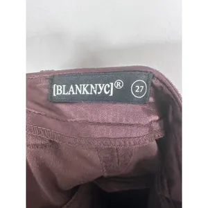 Blank NYC FRANKLIN IN ZINFANDEL Cargo Pants Women 27 Brown Faux Suede Wide Leg thumbnail 9