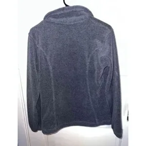 Columbia Classic Fleece Full-Zip Jacket Charcoal‎ Gray Cozy Outdoor Size Small thumbnail 2