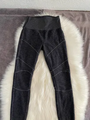 Alo Alosoft Revel Leggings Black/Gray Heathered thumbnail 9