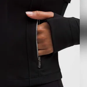 NWT Lululemon Define Cropped Jacket *Nulu - Black / Mirror Silver - 2 thumbnail 2
