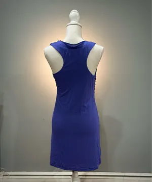 Blue Miss Me Couture Shirred Front Dress Size M NWOT thumbnail 2