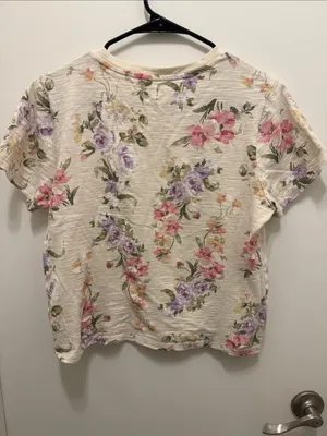 Gap × LoveShackFancy Floral Shrunken T-Shirt thumbnail 5