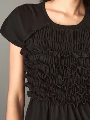 Anthropologie Maeve Smocked Sleeveless Ruffle Top thumbnail 3