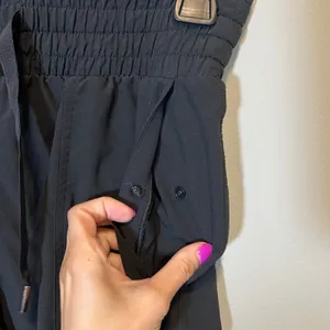 Spanx Stretch Twill‎ Cargo Joggers Black High Waist Pants XS thumbnail 4