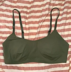Aerie green comfy bra thumbnail 1