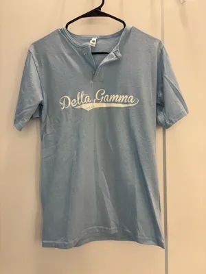 Delta Gamma DG Baseball Tee Blue thumbnail 1