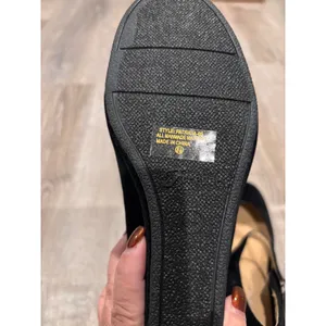 Forever Mary Jane‎ Wedge Heels Black Suede Ankle Strap Platform Pumps Shoes thumbnail 5
