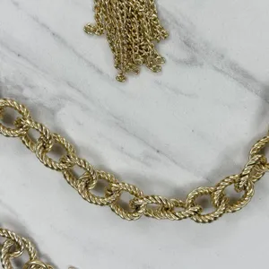 Tassel Gold Tone Chain Link Belt Extra Small/Small (XS/S) ✨ thumbnail 8