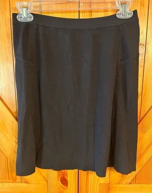 Loft black ribbed mini skirt size XS (4236) thumbnail 1