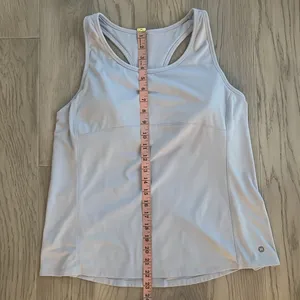 Hurley Light Blue Tank Top Built in Bra Medium thumbnail 3