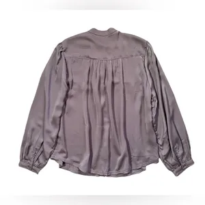 Pilcro by Anthropologie Silly Smocked Button Down Shirt Size XSP thumbnail 7