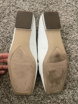 Women’s Franco Sarto Tiari Chain Square Toe Woven Loafer White Size 8 thumbnail 8