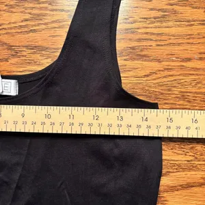 A'nue Thin Strap‎ Tank Top Stretchy Black Women's Size Small Made in USA NWT thumbnail 8