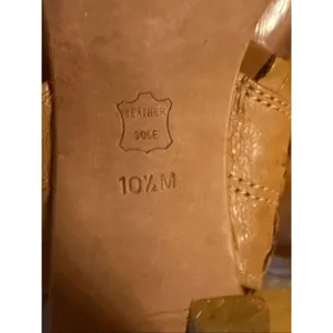Tory Burch woven leather heels Light Brown Size 10.5M Ankle Cuff Elastic thumbnail 7