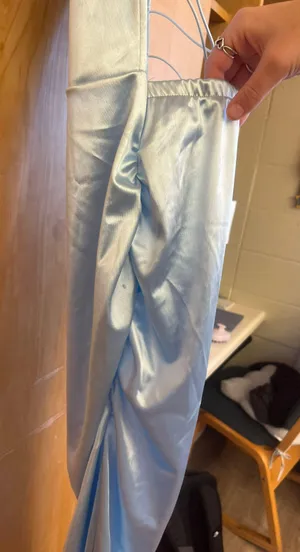 Beginning Boutique Blue Silk Dress thumbnail 3