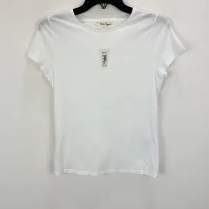 Madewell Essential Slim Tee Shirt Lightweight Cotton Basics White Small NWT thumbnail 6