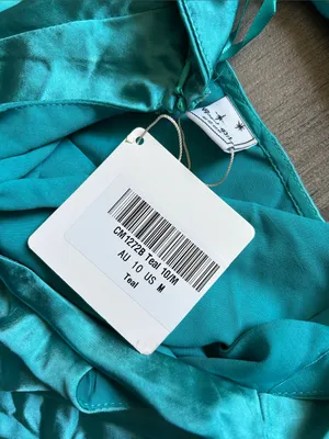 Angel Biba Teal Halter Asymmetrical Dress thumbnail 3