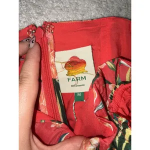 NWT farm rio pineapple bloom red Midi Dress M thumbnail 3