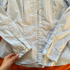 Blue Button-Up Shirt H&M thumbnail 5