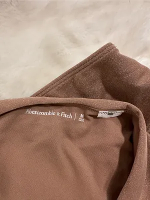 Abercrombie & Fitch swim suit metallic Sparkle Brown Underwire Bikini Set Size m thumbnail 6