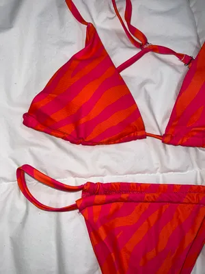 Zebra Bikini Set Pink thumbnail 4