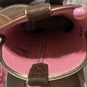 Ariat Women's Delilah Western Boot Brown and Pink Western Boots new in box ✨❤️ thumbnail 9