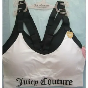 Juicy Couture Intimates 2Pack Seamless Bras Removable Pads Size S Blk/ White thumbnail 1