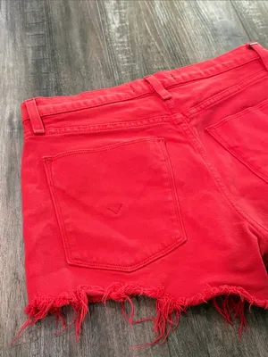 Hudson Jeans Gemma Red Jeans Shorts size 25 thumbnail 7