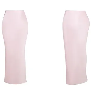 NWOT HOUSE OF CB 'Giuliana' Ballerina Pink Satin Maxi Skirt Sz XS thumbnail 4