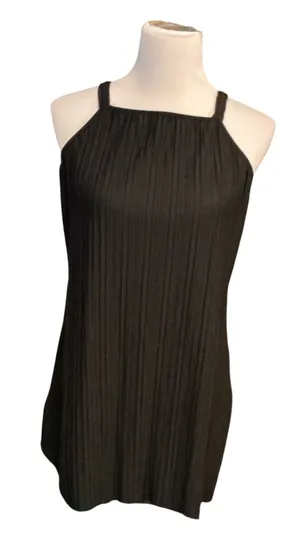 A New Day Black Ribbed Knit Camisole Tank Top - Size M thumbnail 1