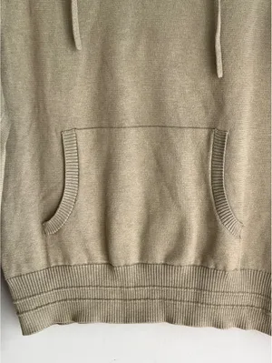 Athleta Evergreen Hoodie Sweater Pullover Olive Green Knit XS thumbnail 4
