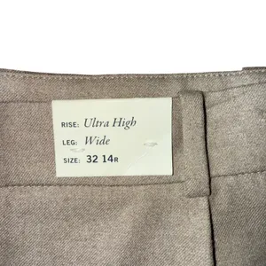 Abercrombie and Fitch Ultra High Rise Wide Leg Cargo Pants Tan Size‎ 14R NEW thumbnail 5