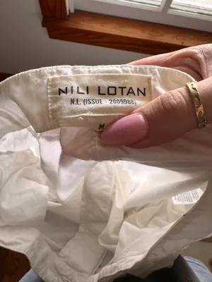 Nili lotan casual pants White Size M thumbnail 2