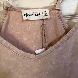 Boutique nwt fp casual tan romper spring classic active M $55 lounge thumbnail 6