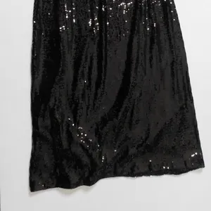 NWT!! WEWOREWHAT Black Sequin Halter Dress Full Length Maxi Glam Party‎ Size 2 thumbnail 4