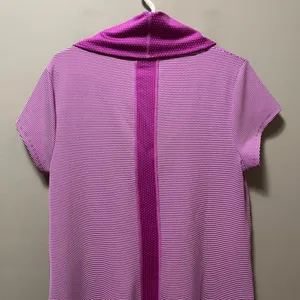 Title‎ Nine Layli Cowl Neck Tunic Dress Size Large Purple Polka Dot thumbnail 5