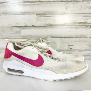 NIKE Womens Air‎ Max Oketo AQ2231-103 White Running Shoes Sneakers Size 9.5 thumbnail 3