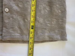 Denim & Flower Short-Sleeve Button-Down Shirt in Taupe Beige thumbnail 4