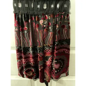 Weston Wear Silk &Velvet Vintage Y2K Babydoll Top Rhinestone Accent Whimsygoth,S thumbnail 4