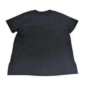 Figs Casma Scrub Uniform Top Short Sleeve Black XS V-Neck with Pocket thumbnail 2