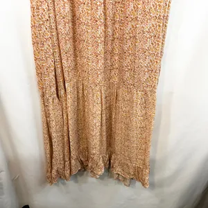 Wonderly Plus Size 1X Midi Dress Orange Floral‎ Tiered Fairy Boho Feminine 1231 thumbnail 6