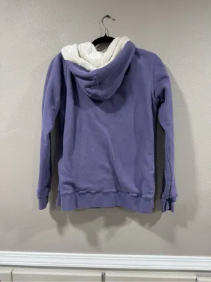 Carhartt Sherpa Fleece Lined Hood Sweatshirt Purple thumbnail 5