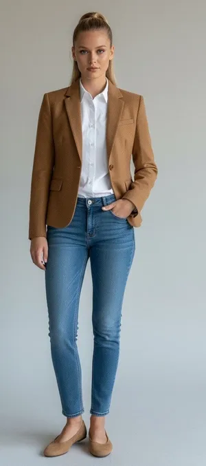 GAP The Academy Blazer 4 Camel Tan Wool Blend Preppy Dark Academia Schoolboy thumbnail 1