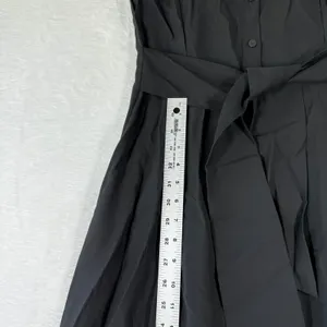 Mango MNG Black Sleeveless Maxi Dress 423TIBI Sustainable Viscose NWT Womens 6 M thumbnail 7
