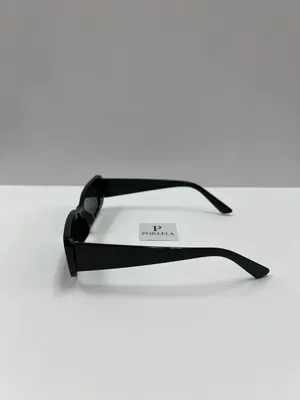 Retro Style Black Sunglasses / Small Rectangle Black Sunglasses thumbnail 3