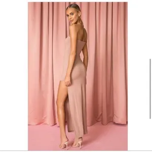 NWT SUPERDOWN Toni Slit Maxi Dress‎ in Mocha thumbnail 2